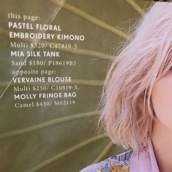 Johnny Was Pastel Floral Embroidery Kinono - Picture 5 of 5